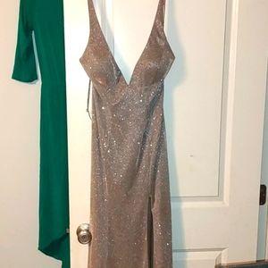 Gold prom dress never worn